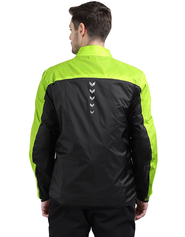 Royal Enfield Nirvik V2 Print Class A Riding Jacket in Black and Black Gold