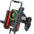 EDYELL YF-303-C Motorcycle Phone Mount Holder with 30W Type-C and 18W USB Fast Charger