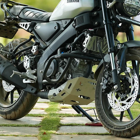Legundary Custom Bellator Crash Guard for Yamaha XSR 155 Black Mild Steel Engine Protection Guard