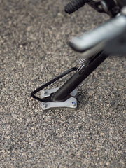 Legundary Custom Brogue Side Stand Base for TVS Apache RTR 310 Brushed Stainless Steel Stand Enlarger Plate