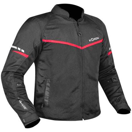 KORDA Street motorcycle riding jacket with CE Level 2 armor and reflective panels