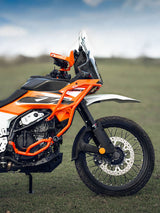 Legundary Custom KTM ADV 390 2025 Raptor crash guard orange mild steel engine protection guard
