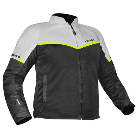 KORDA Street motorcycle riding jacket with CE Level 2 armor and reflective panels