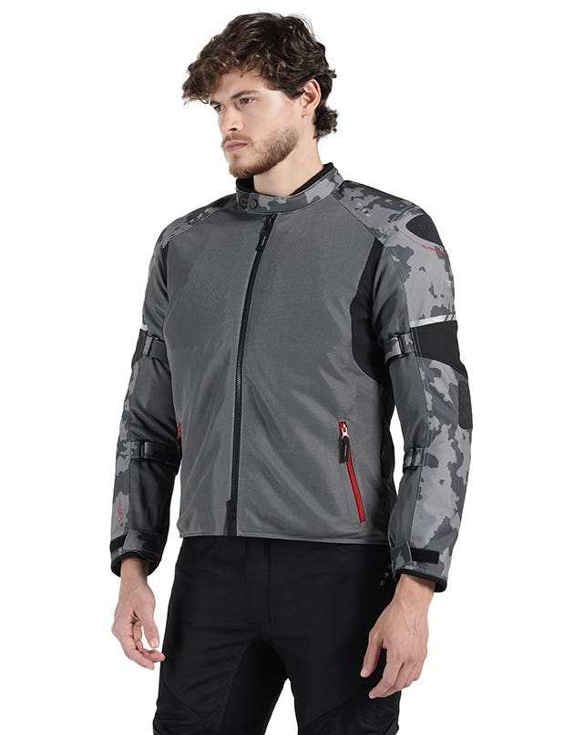 Royal Enfield Explorer Neo Black and Grey Riding Jacket