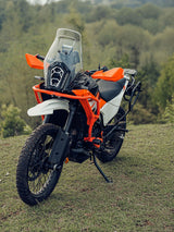 Legundary Custom KTM ADV 390 2025 Raptor crash guard orange mild steel engine protection guard