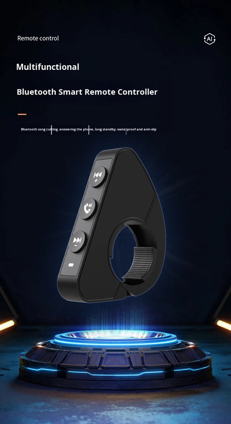LBC Moto Universal Bluetooth Handlebar Remote Control for Motorcycle Navigation | Wireless Controller for CarPlay & Android Auto Displays
