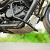 Legundary Custom Vambrace bash plate for Royal Enfield Hunter 350 aluminium silver engine guard