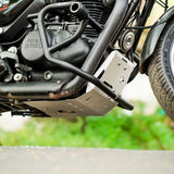 Legundary Custom Vambrace bash plate for Royal Enfield Hunter 350 aluminium silver engine guard