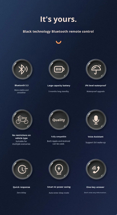 LBC Moto universal bluetooth handlebar remote control for motorcycle navigation carplay android auto display controller