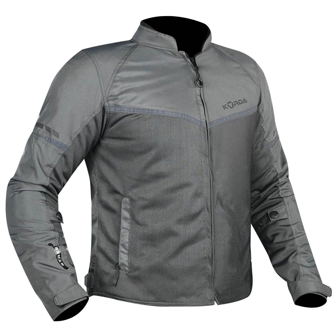 KORDA Street motorcycle riding jacket with CE Level 2 armor and reflective panels