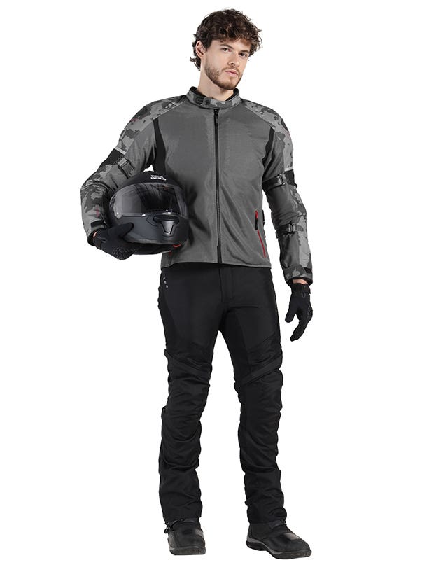 Royal Enfield Explorer Neo Black and Grey Riding Jacket