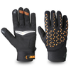 BBG Motocross Riding Gloves in Neon, Orange and Red