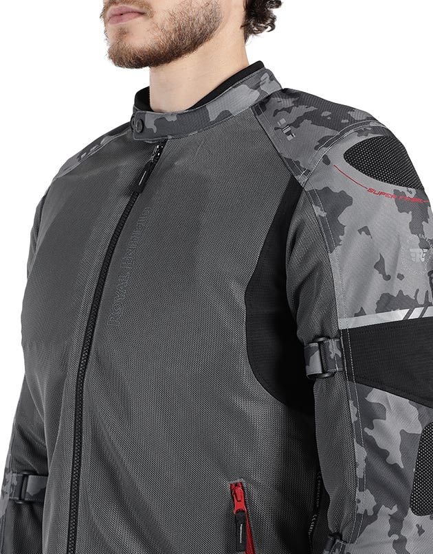 Royal Enfield Explorer Neo Black and Grey Riding Jacket