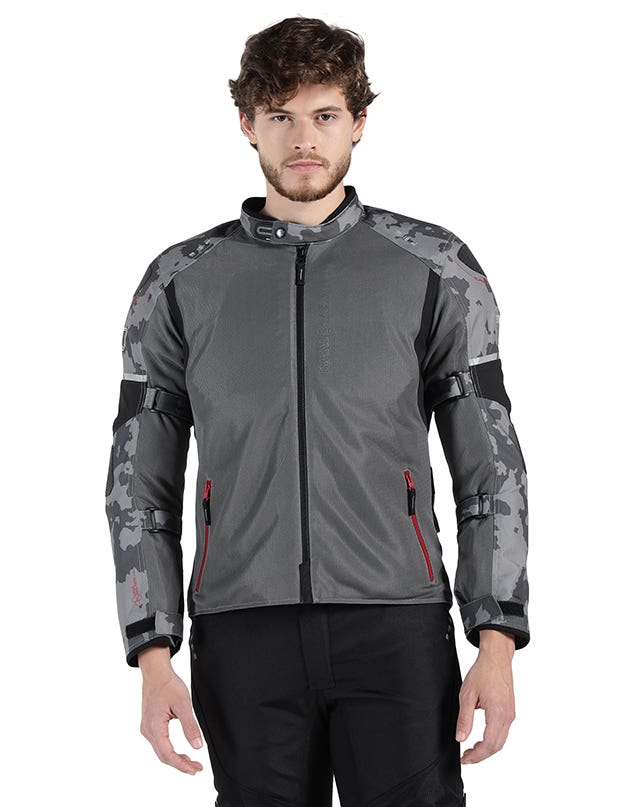 Royal Enfield Explorer Neo Black and Grey Riding Jacket