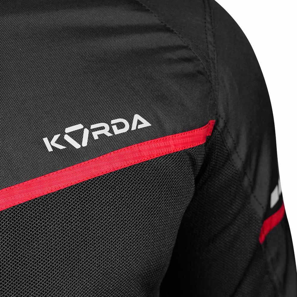 KORDA Street motorcycle riding jacket with CE Level 2 armor and reflective panels