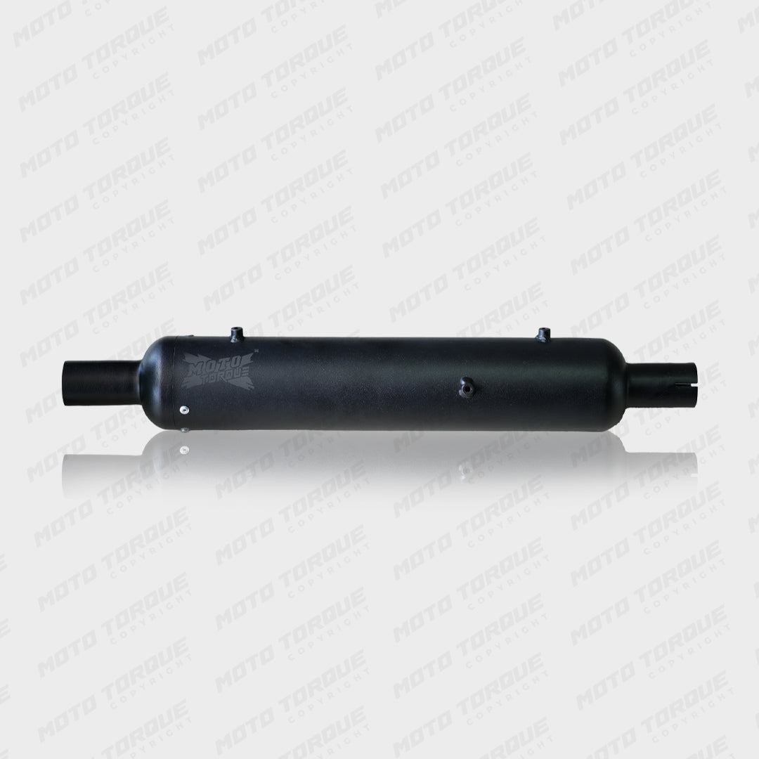 Moto Torque black replica exhaust for Royal Enfield Classic 350 Reborn