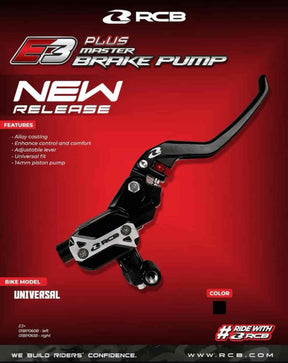 RCB E3+ RH 14mm black front master brake pump 01BP061B
