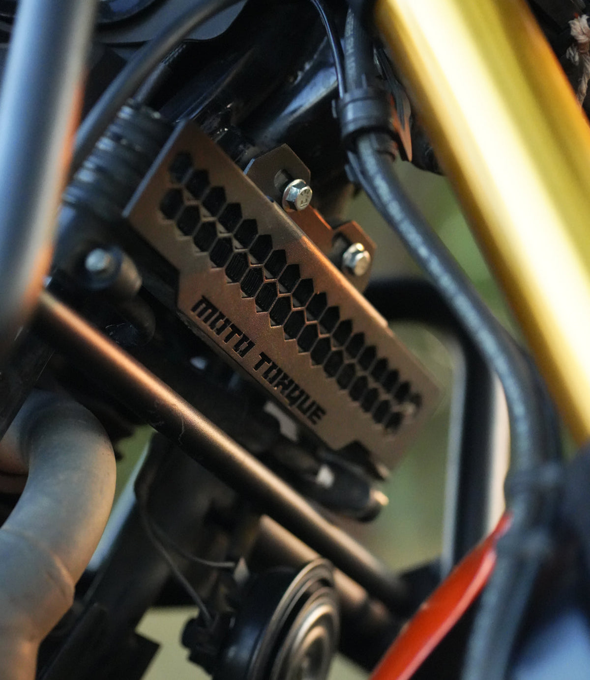 Moto Torque Black Radiator Guard for TVS Ronin
