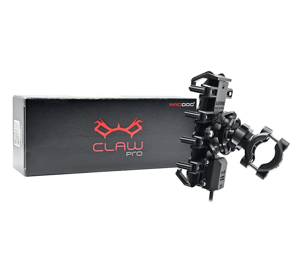 Maddog Claw Pro Bike Phone Holder with 18W Fast Charger Anti Vibration Waterproof Mobile Mount