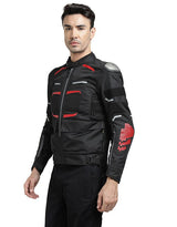 Royal Enfield Crossroader Print Class A Riding Jacket in Black and Red