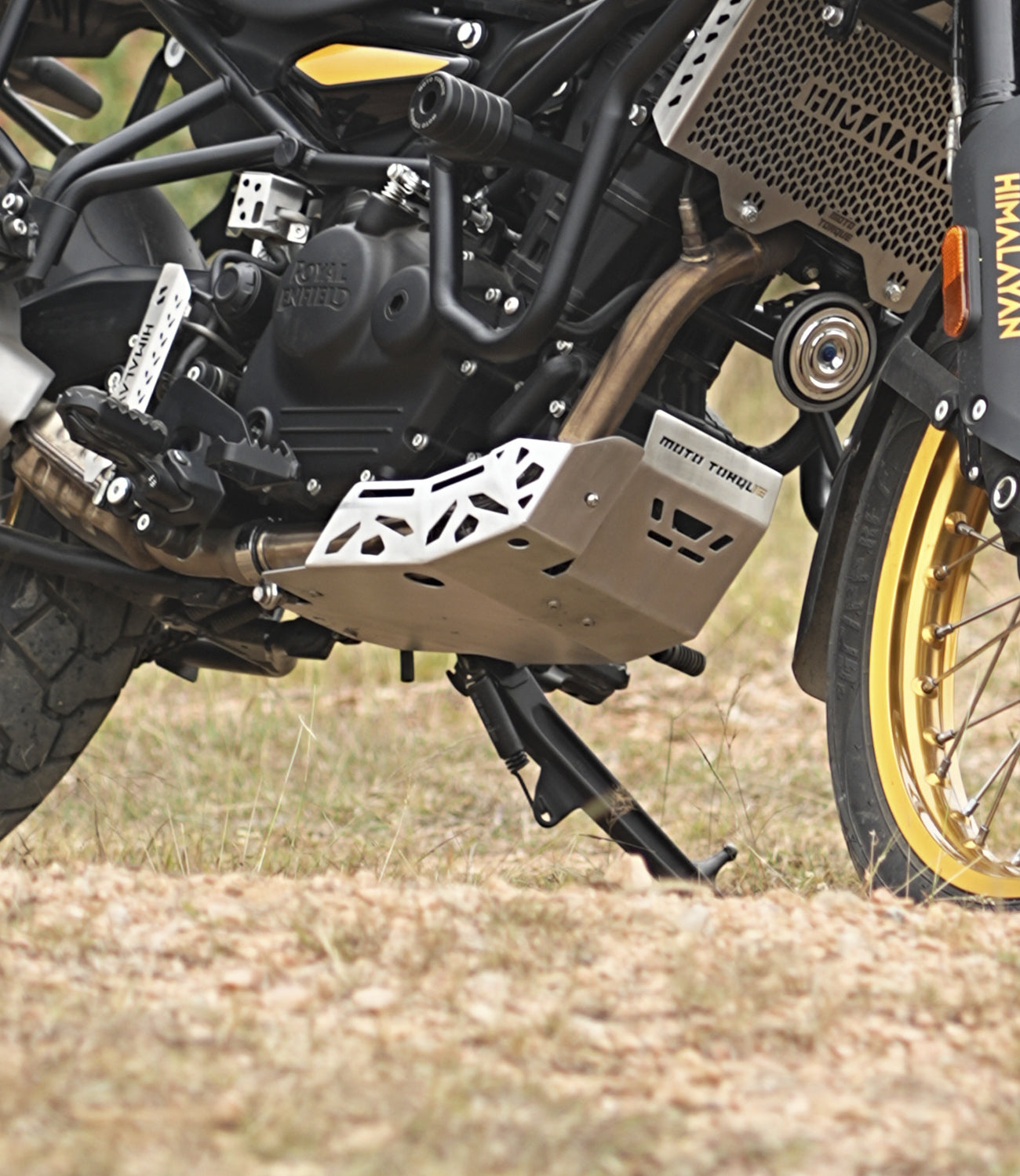 Mototorque aluminium engine guard Royal Enfield Himalayan 450 sump guard underbody protection