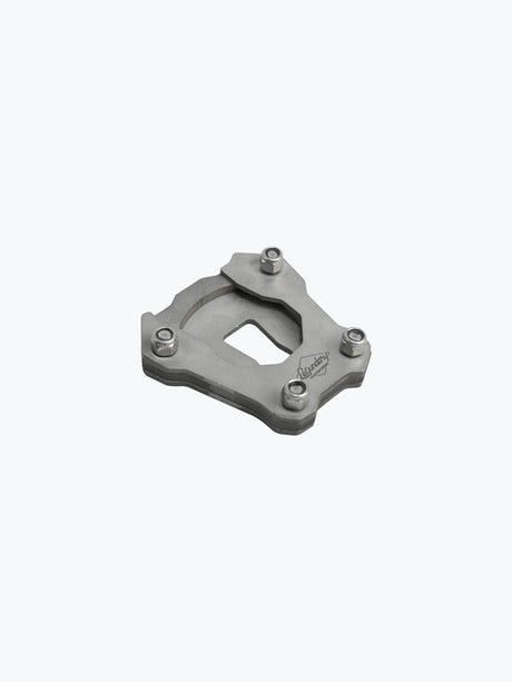 Legundary Custom Brogue Side Stand Base for Bajaj Pulsar NS400Z Stainless Steel Brushed Finish Stand Extender Plate