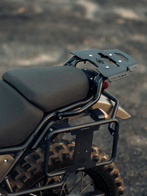 Legundary Custom Himalayan Huckitta Carrier Plate BS6 Black Mild Steel Luggage Mount Royal Enfield Himalayan