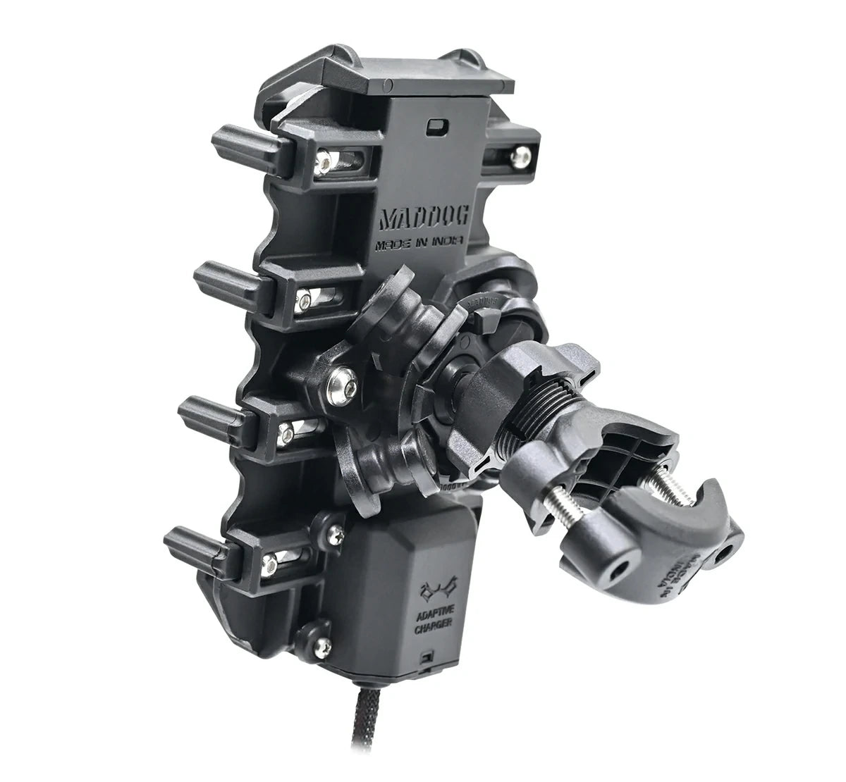 Maddog Claw Pro Bike Phone Holder with 18W Fast Charger Anti Vibration Waterproof Mobile Mount