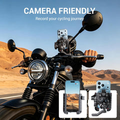EDYELL YF-303-B Anti-Vibration Motorcycle Phone Mount Holder for 4.7-7.2 Inch Smartphones
