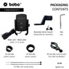 BOBO BM6 motorcycle phone holder with 15W wireless charger jaw grip bike mobile mount handlebar smartphone holder