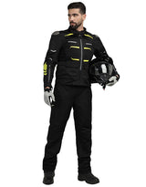 Royal Enfield Crossroader Print Class A Riding Jacket in Black and Red