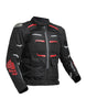 Royal Enfield Crossroader Print Class A Riding Jacket in Black and Red