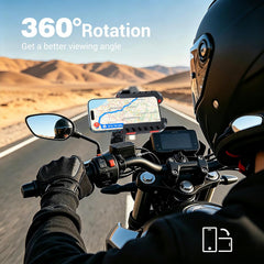 EDYELL YF-303-B Anti-Vibration Motorcycle Phone Mount Holder for 4.7-7.2 Inch Smartphones