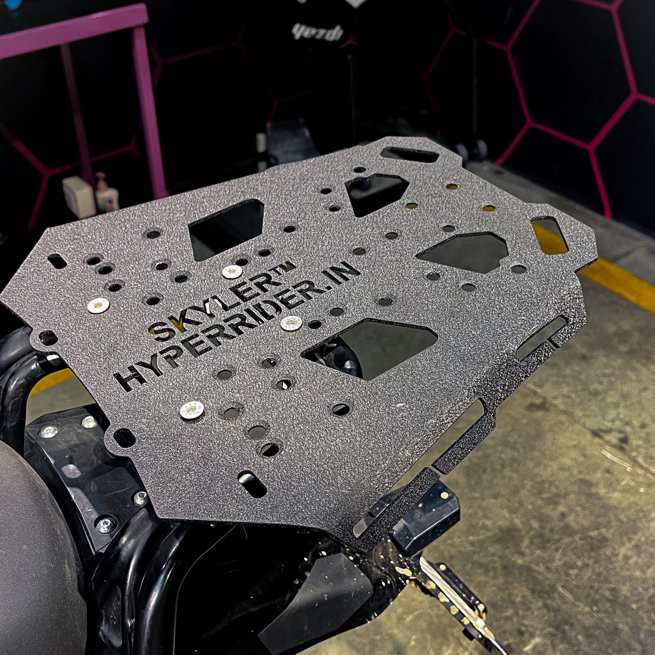 Hyperrider Royal Enfield Himalayan 3mm Top Rack Plate for Top Box