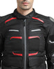 Royal Enfield Crossroader Print Class A Riding Jacket in Black and Red