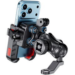EDYELL YF-303-B Anti-Vibration Motorcycle Phone Mount Holder for 4.7-7.2 Inch Smartphones