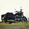Auto Engina 72L Aluminium Panniers for Royal Enfield Super Meteor 650 36L Each Black Motorcycle Touring Luggage