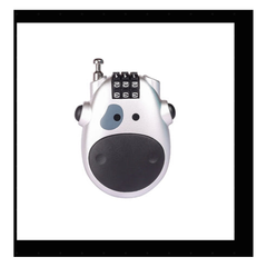 BSDDP Retractable Cable Number Lock 3-digit combination motorcycle helmet and bike security lock