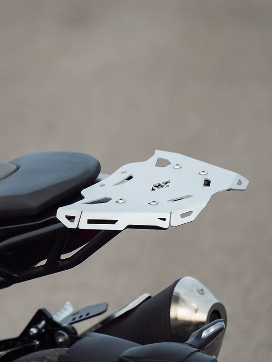 Legundary Custom Gopher Luggage Carrier for TVS Apache RTR 310 Black Mild Steel Rear Rack