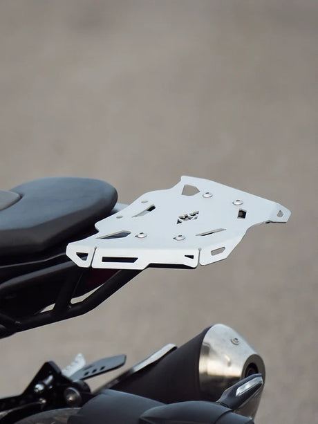 Legundary Custom Gopher Luggage Carrier for TVS Apache RTR 310 Black Mild Steel Rear Rack