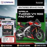 CRANK1 Sintered Front Brake Pads CB036 for Aprilia Tuono V4 1100 Factory 2017-2020 Motorcycle Brake Pads