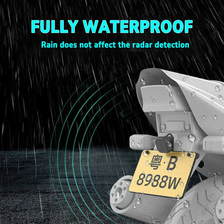 LBC Moto 77mm radar blind spot detection system for motorcycle with rear vehicle alert waterproof safety sensor
