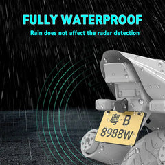 LBC Moto 77mm radar blind spot detection system for motorcycle with rear vehicle alert waterproof safety sensor