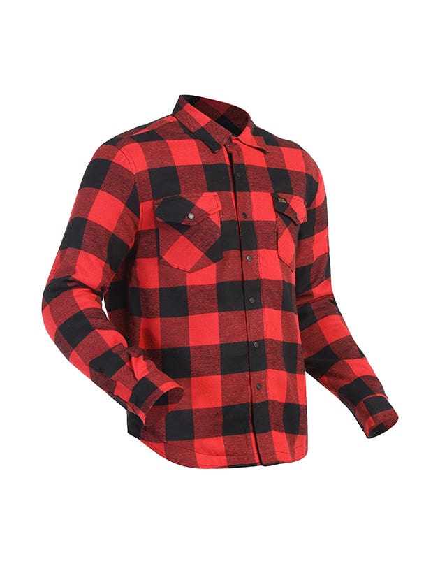 Royal Enfield Big Bear Red Class A Cotton Flannel Riding Shacket