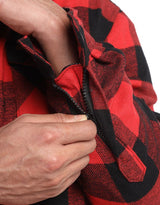 Royal Enfield Big Bear Red Class A Cotton Flannel Riding Shacket