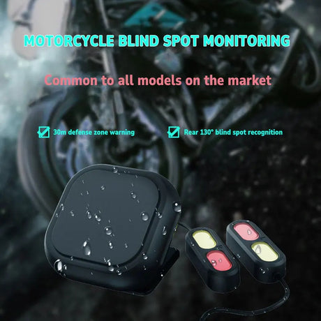 LBC Moto 77mm radar blind spot detection system for motorcycle with rear vehicle alert waterproof safety sensor