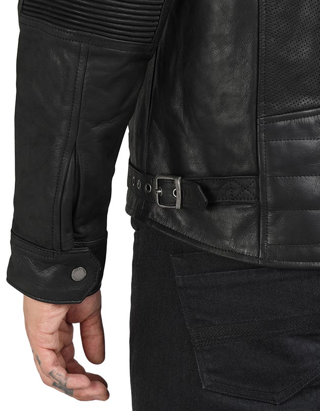 Royal Enfield Classic Leather Black Class AA Riding Jacket