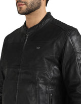 Royal Enfield Classic Leather Black Class AA Riding Jacket