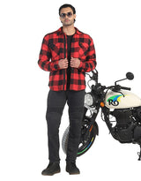 Royal Enfield Big Bear Red Class A Cotton Flannel Riding Shacket