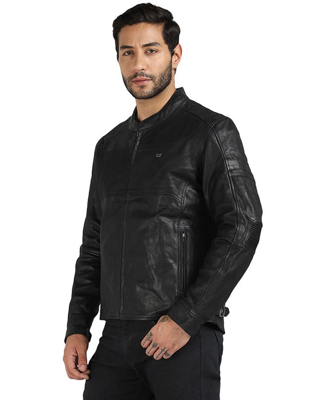 Royal Enfield Classic Leather Black Class AA Riding Jacket